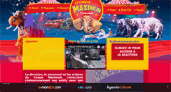 Desktop Screenshot of cirque-maximum.com