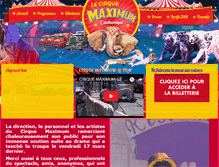 Tablet Screenshot of cirque-maximum.com